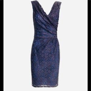 Reiss Lourdes Lace Wrap Dress